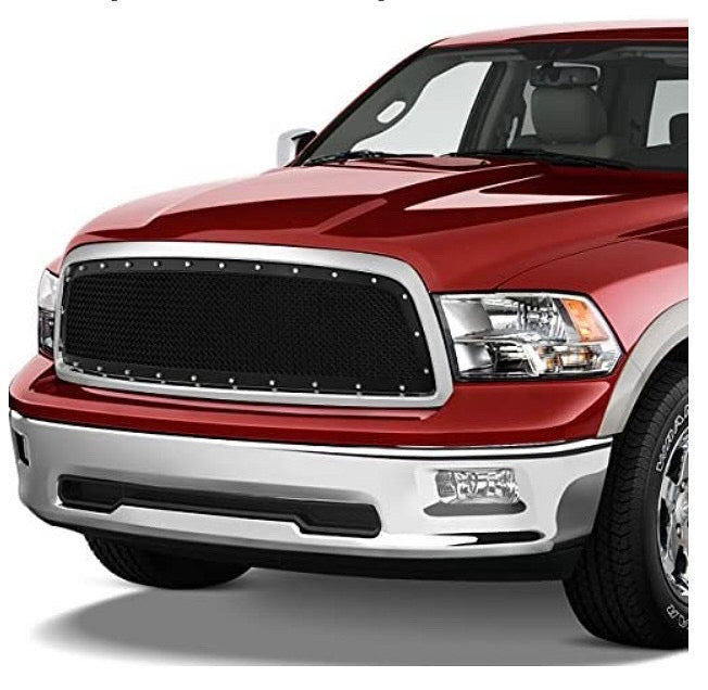 09-12 DODGE RAM 1500 black chrome front grill