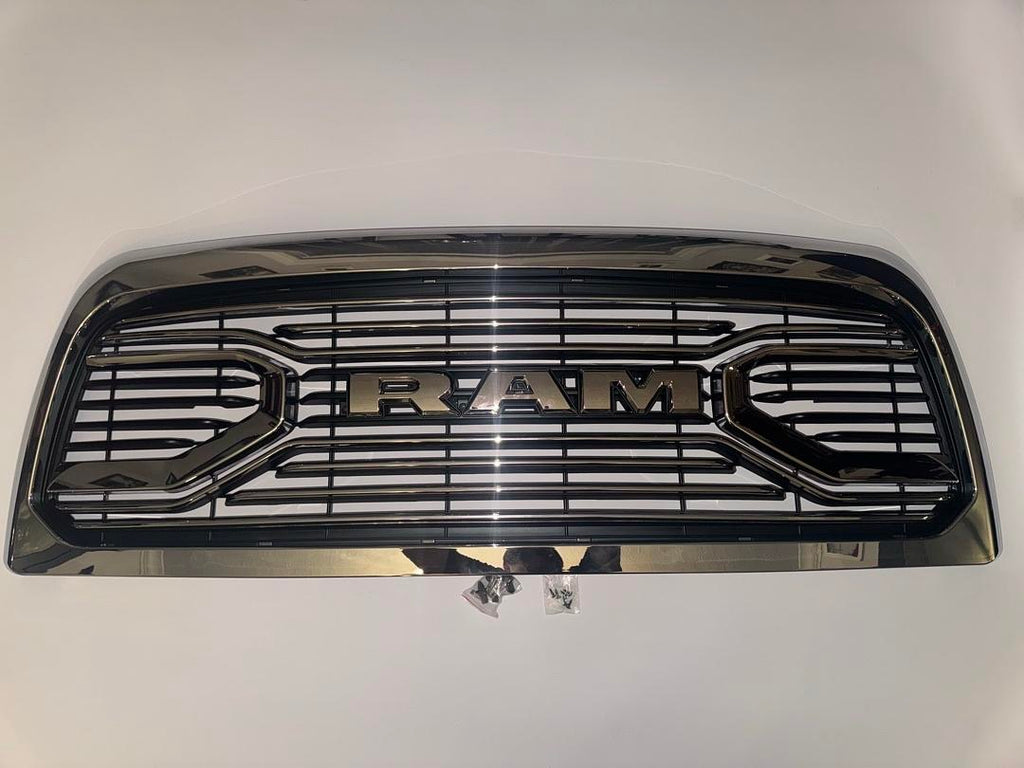 10-18 DODGE RAM 2500 3500 CHROME FRONT BUMPER GRILLE GRILL