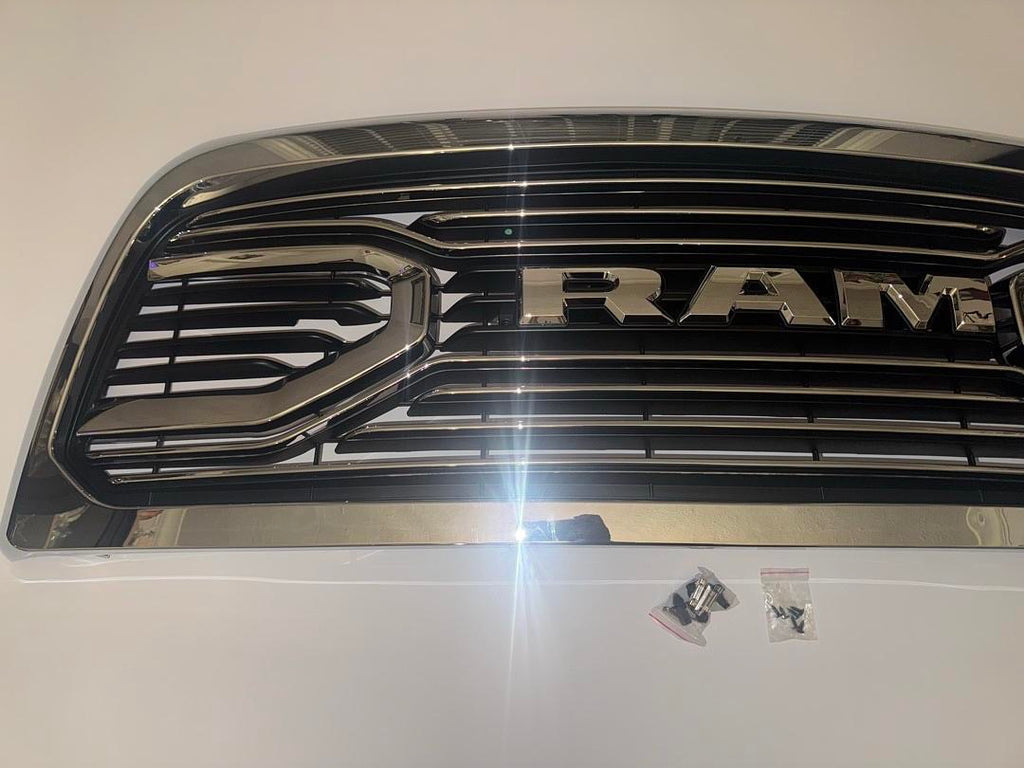 10-18 DODGE RAM 2500 3500 CHROME FRONT BUMPER GRILLE GRILL