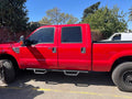 99-16 FORD F-250-550 SUPER DUTY CREW CAB BLACK OFF ROAD POWDER COAT RUNNING BOARDS ESTRIBOS