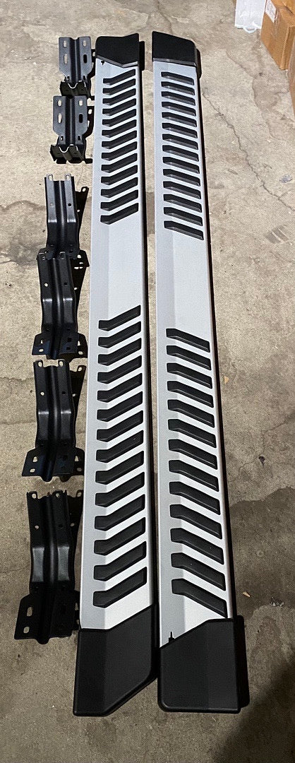 99-16 FORD F-250 F-350 F-450 F-550 CREW CAB ALUMINUM/ BLACK 6 INCHES RUNNING BOARD UNIVERSAL