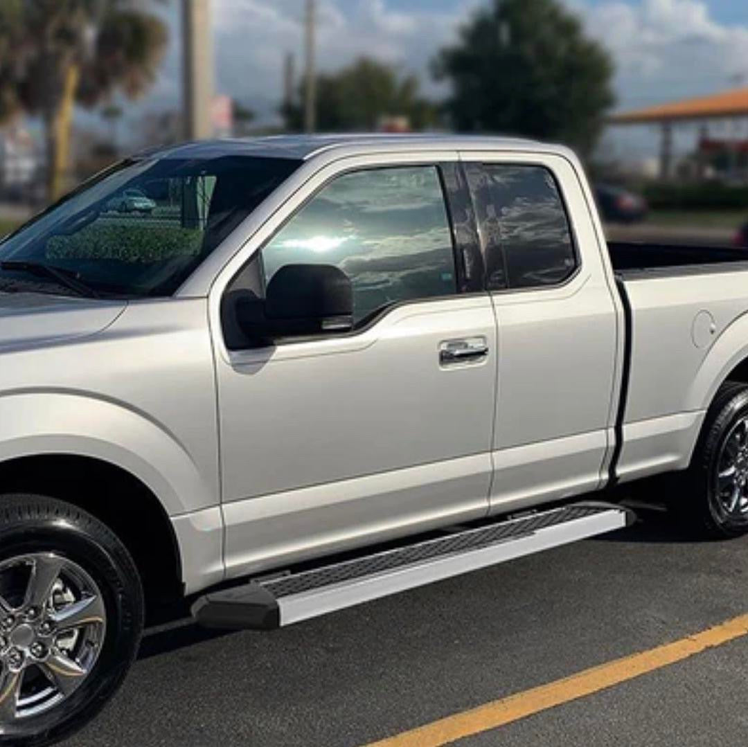 8” EXTENDED CAB CHROME RUNNING BOARDS FOR 15-22 FORD F-150 / 17-22 F-250/F-350