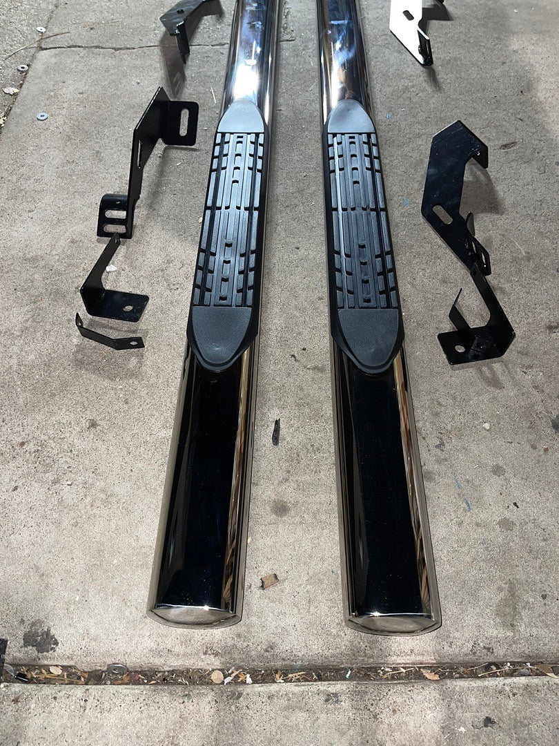 88-99 CHEVY GMC C/K SERIES EXTENDED CAB CHROME 4IN OVAL RUNNING BOARDS