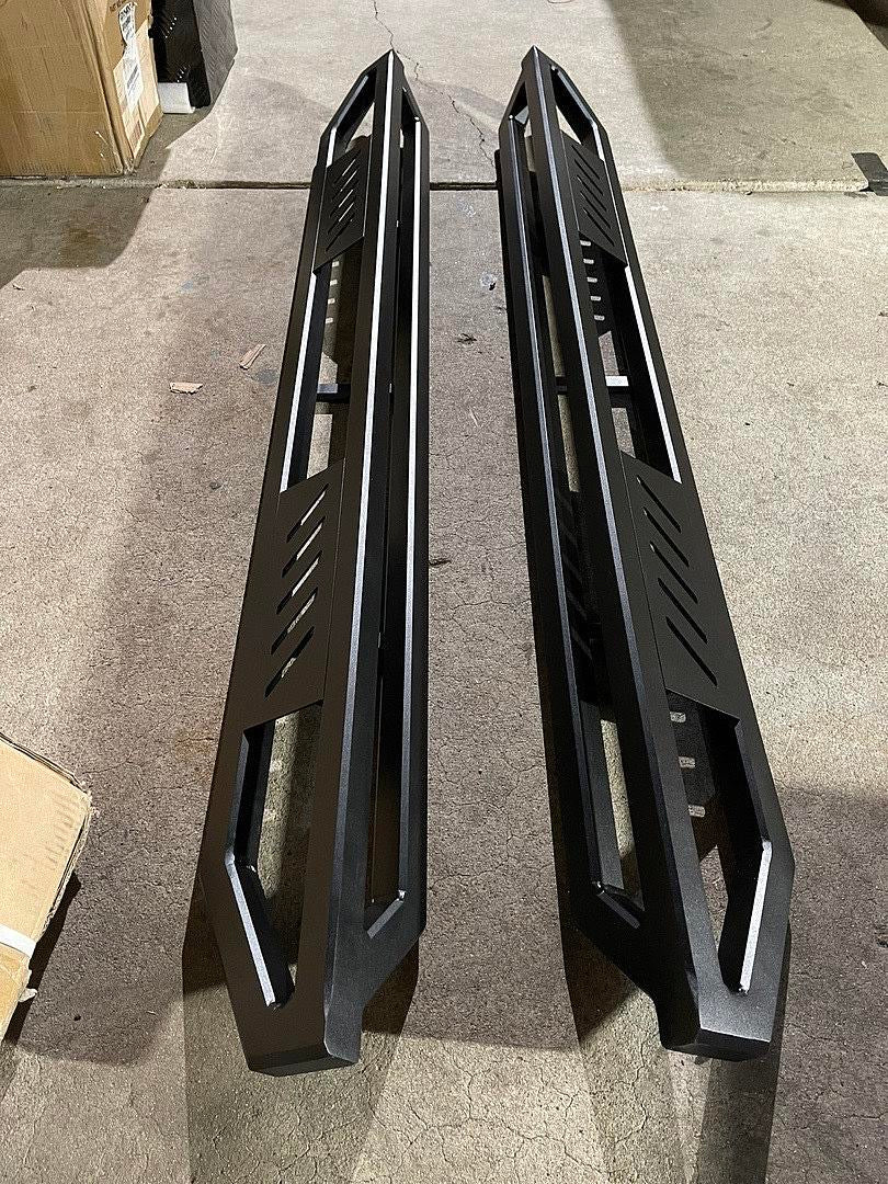 16-22 HONDA PILOT 4 DOOR BLACK RUNNING BOARDS FLAT