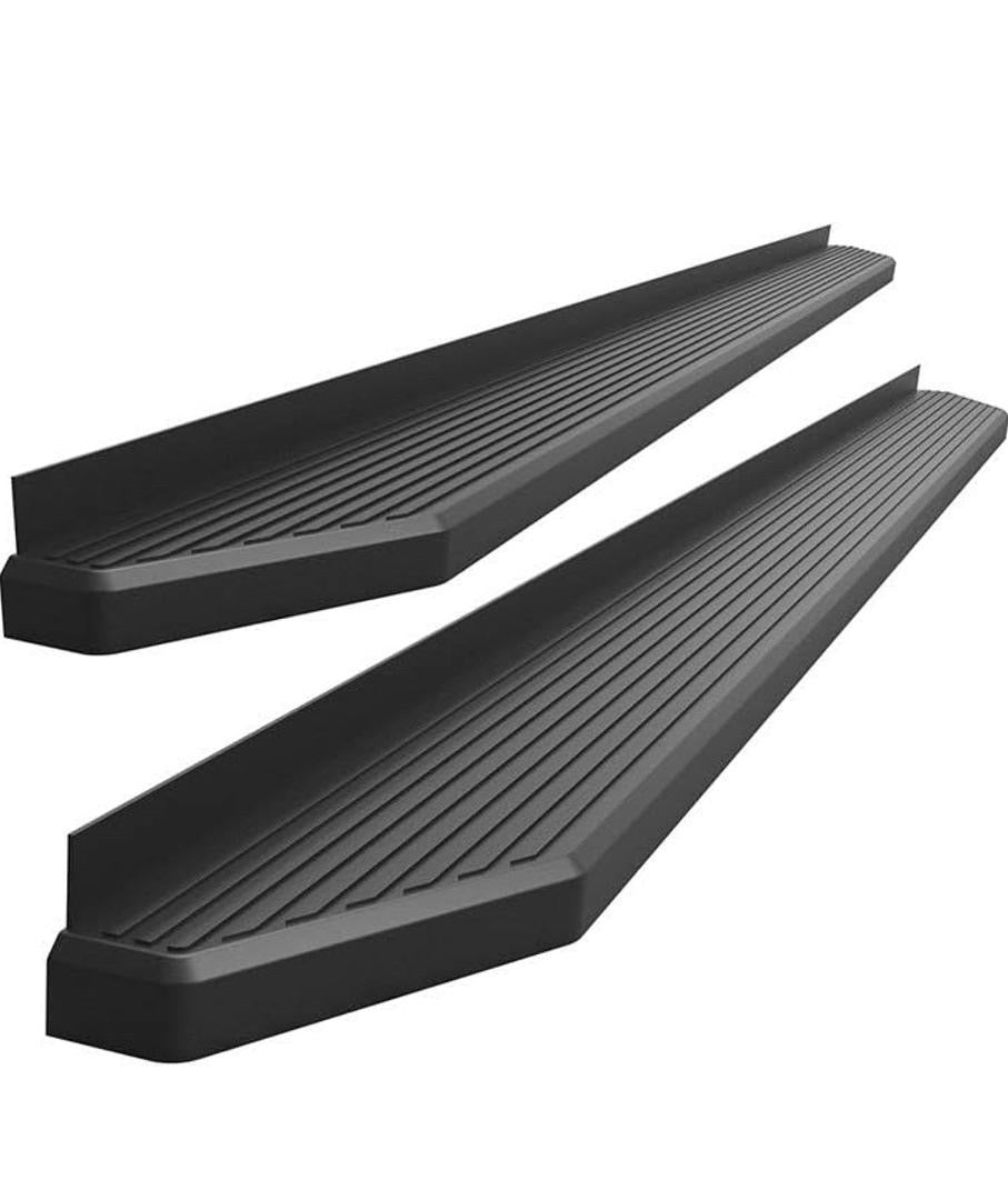 19-ON QUAD CAB DODGE RAM 6 INCH BLACK POINTY TIPS RUNNING BOARDS
