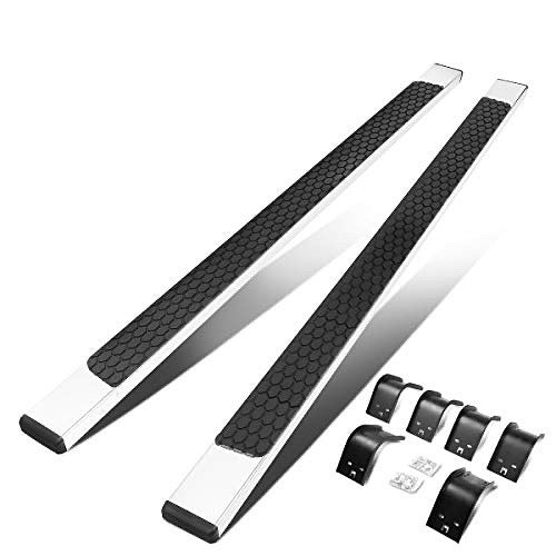 09-18 DODGE RAM CREW CAB PAIR STAINLESS STEEL NERF STEP BAR RUNNING BOARD SET 5” CHROME