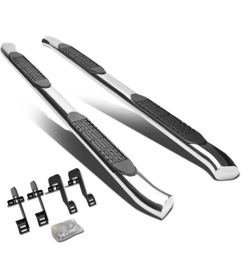 07-20 TOYOTA TUNDRA CREWMAX STAINLESS STEEL CURVED OVAL RUNNING BOARDS