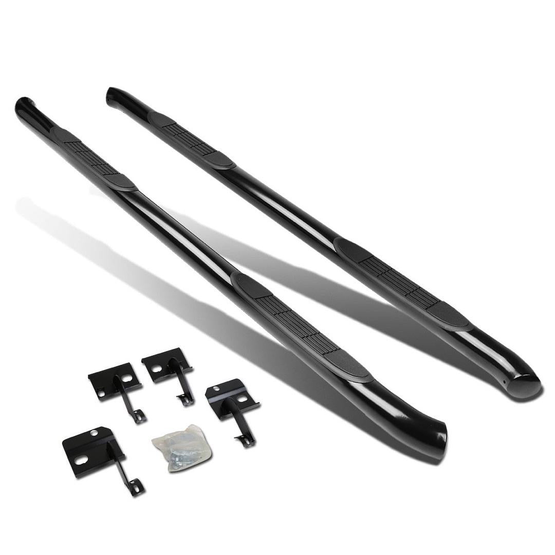 09-17 CHEVY TRAVERSE 3 INCHES POWDER COATED SIDE STEP NERF BAR RUNNING BOARDS 07-10 OUTLOOK/08-17 ENCLAVE, BLACK