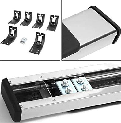 09-18 DODGE RAM 1500 STAINLESS STEEL BLACK 5 INCHES RUNNING BOARD UNIVERSAL