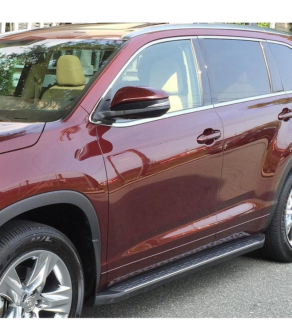14-19 TOYOTA HIGHLANDER 14-16 BLACK / SILVER RUNNING BOARDS