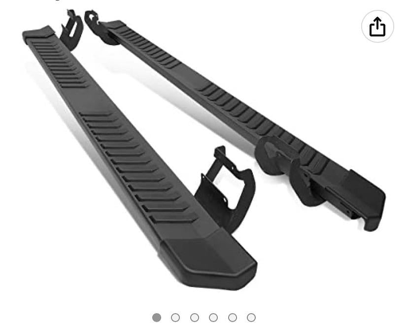 15-ON FORD F-150 17-ON F-250 F-350 SUPER DUTY CREW CAB BLACK RUNNING BOARDS