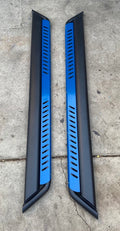 18-20 JEEP WRANGLER JL UNLIMITED 4DR BLACK AND BLUE OVAL RUNNING BOARDS