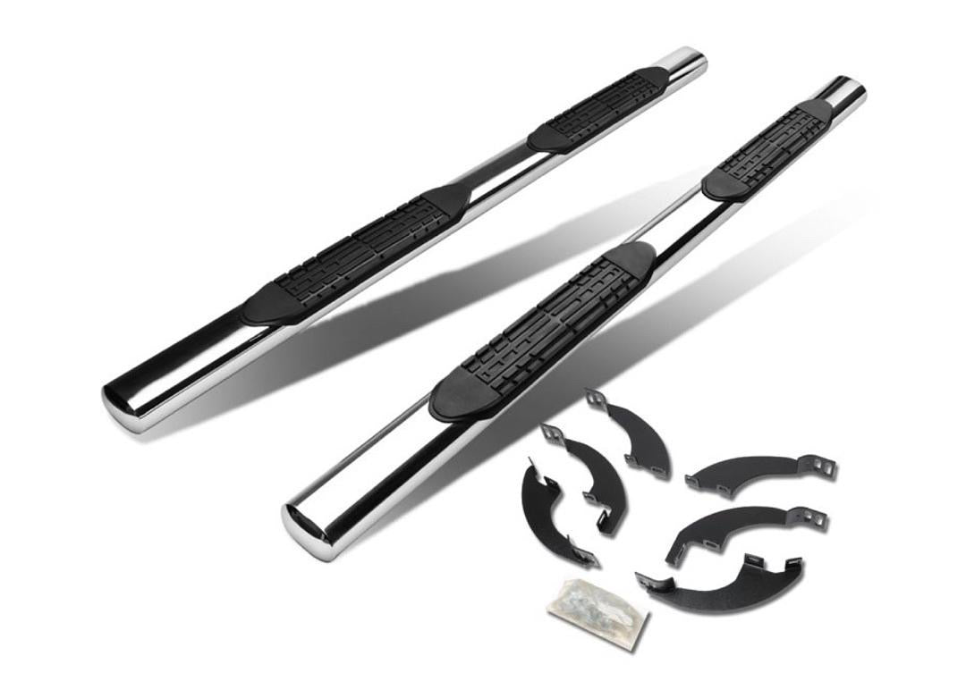 16-21 HONDA PILOT 4 DOOR CHROME 4 INCH TUBES OVAL RUNNING BOARDS
