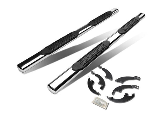 16-21 HONDA PILOT 4 DOOR CHROME 4 INCH TUBES OVAL RUNNING BOARDS