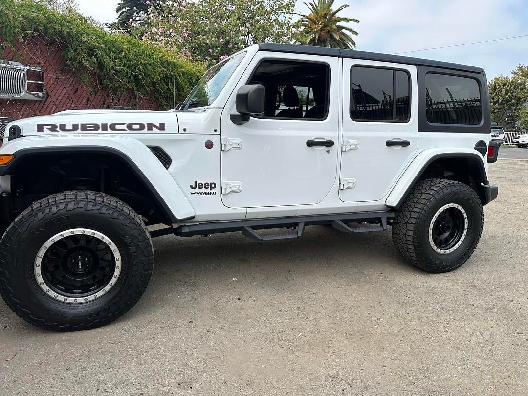 18-ON JEEP WRANGLER 4DR JL OFF ROAD STYLE STEPPER POWDER COAT RUNNING BOARDS ESTRIBOS