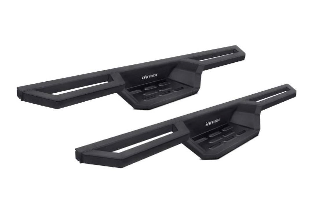 15-26 FORD F-150 IARMOR STEPPERS RUNNING BOARDS BLACK OFFROADS 4PC BRACKET