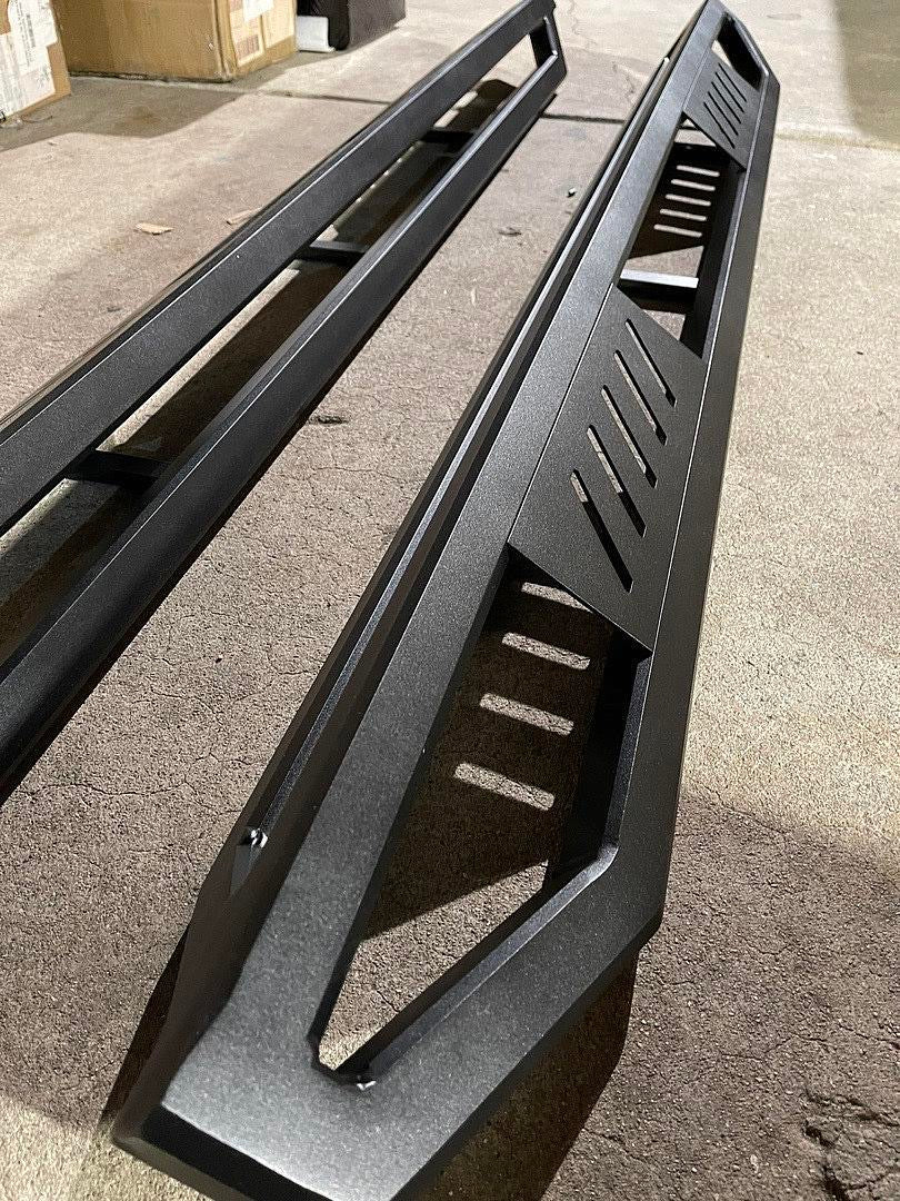 08-21 TOYOTA SEQUOIA BLACK RUNNING BOARDS IARMOUR FLATS