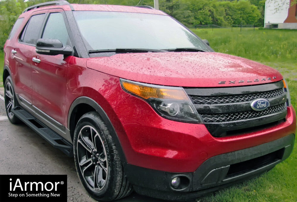 11-19 FORD EXPLORER 4DR IARMOR BLACK RUNNING BOARDS