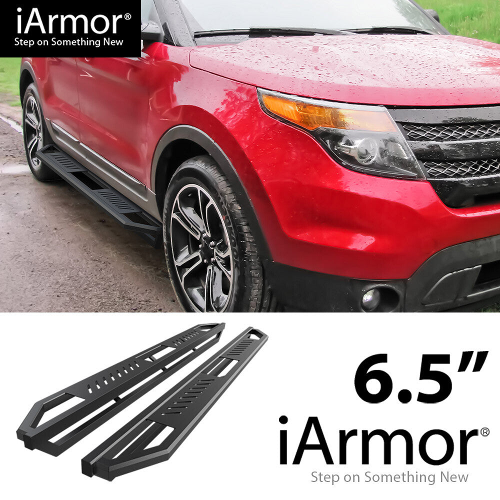 11-19 FORD EXPLORER 4DR IARMOR BLACK RUNNING BOARDS