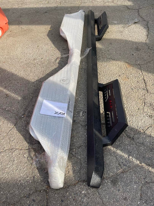 #18 09-14 FORD F-150 SUPER CREW CAB OFF ROAD BLACK RUNNING BOARDS