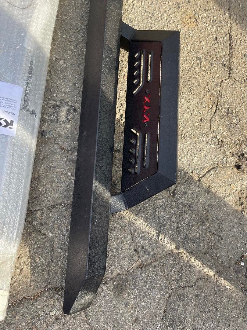 #18 09-14 FORD F-150 SUPER CREW CAB OFF ROAD BLACK RUNNING BOARDS