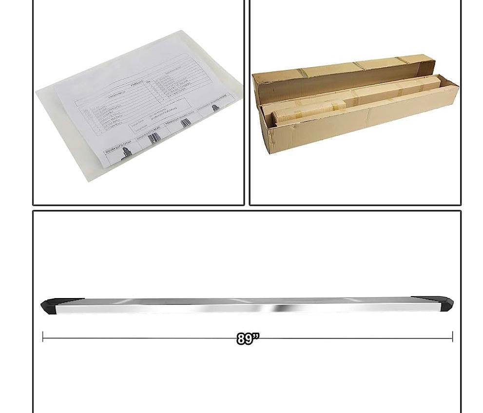 07-21 TOYOTA TUNDRA 6.25INCHES X 89” STAINLESS STEEL SIDE STEP NERF BAR RUNNING BOARDS COMPATIBLE WITH TOYOTA 07-22 TUNDRA CREWMAX(EXTENDED CREW) CAB