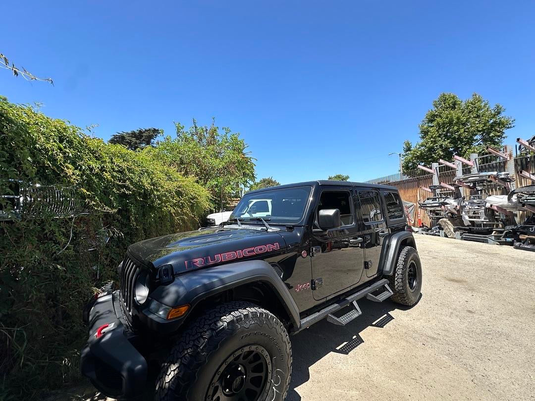 07-18 JEEP WRANGLER 4DR JK OFF ROAD STYLE STEPPER POWDER COAT RUNNING BOARDS ESTRIBOS