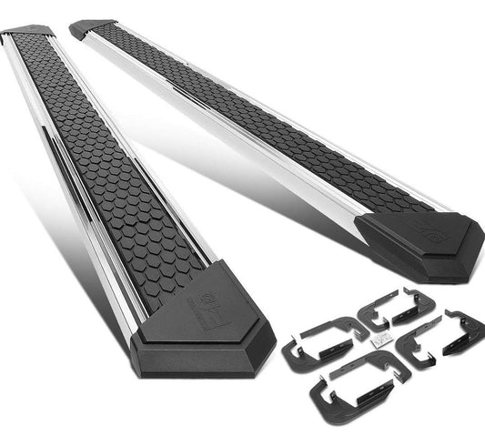 07-18 CHEVY SILVERADO / GMC SIERRA 8” CHROME CREW CAB RUNNING BOARDS FOR 2007 TO 2018