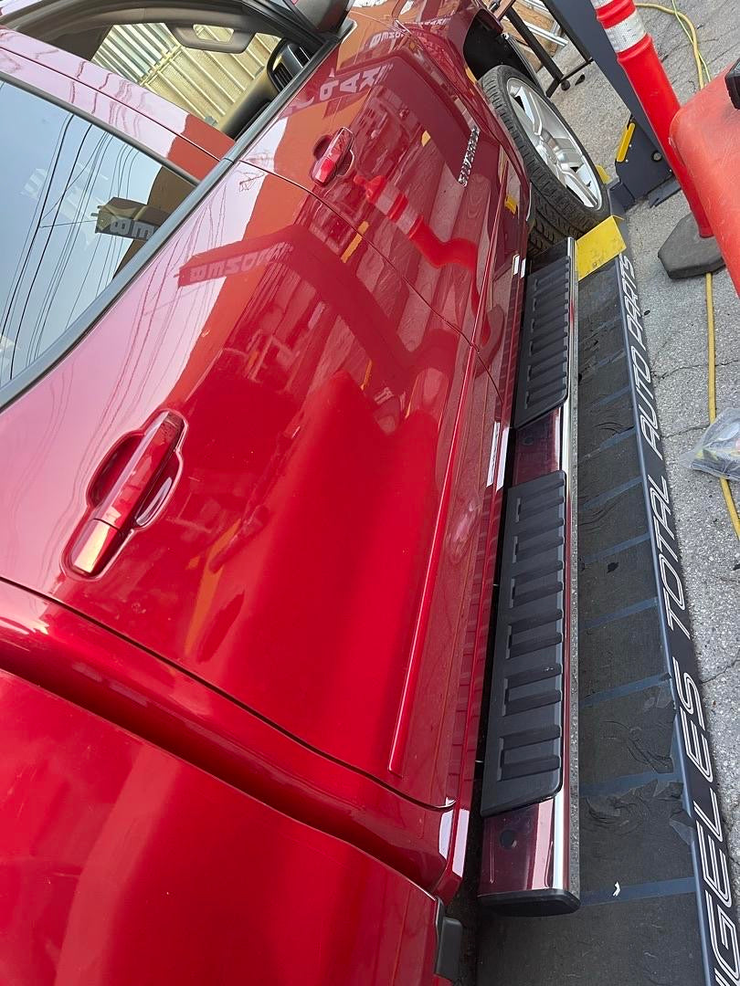 05-23 TOYOTA TACOMA CREW CAB BLACK/ CHROME RUNNING BOARDS