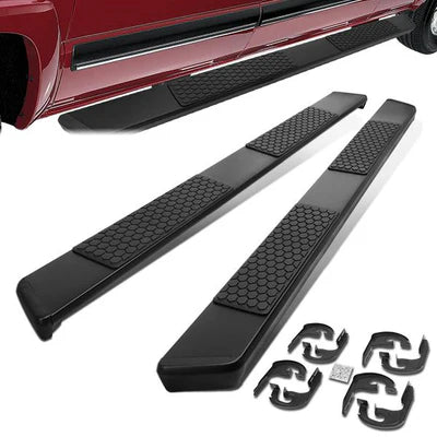 04-14 FORD F-150 STAINLESS STEEL 5 INCHES FLAT NERF STEP BAR RUNNING BOARDS COMPATIBLE WITH 2004-2014 F150 CREW CAB