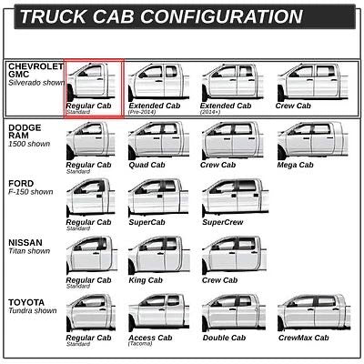 00-18 CHEVY SILVERADO / GMC SIERRA SINGLE CAB BLACK 3” TUBES RUNNING BOARDS