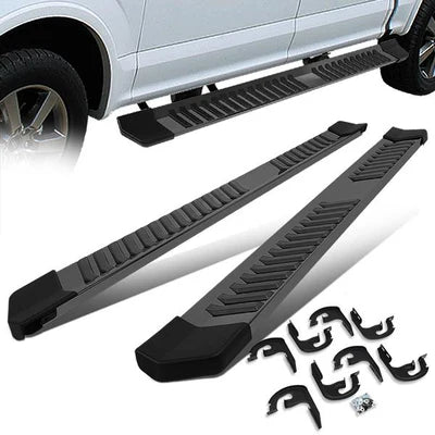 04-14 FORD F-150 CREW CAB 6IN BLACK /CHROME UNIVERSAL RUNNING BOARDS