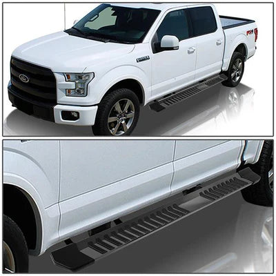 04-14 FORD F-150 CREW CAB 6IN BLACK /CHROME UNIVERSAL RUNNING BOARDS