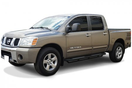 04-24 NISSAN TITAN EXTENDED CAB BLACK IARMOUR FLAT RUNNING BOARDS