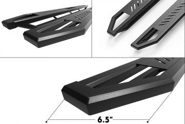 04-24 NISSAN TITAN EXTENDED CAB BLACK IARMOUR FLAT RUNNING BOARDS
