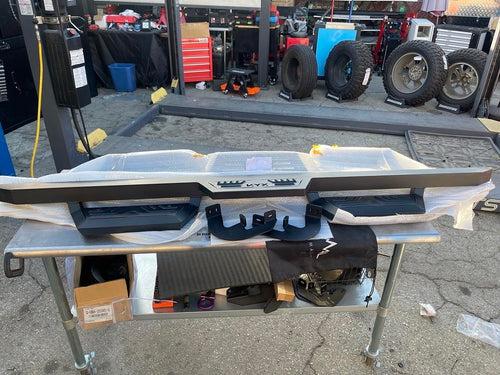 #3 KYX 19-25 CHEVY SILVERADO GMC SIERRA EXT CAB ONLY BLACK OFF ROAD STEPPER RUBNING BOARDS COMPLETE #3