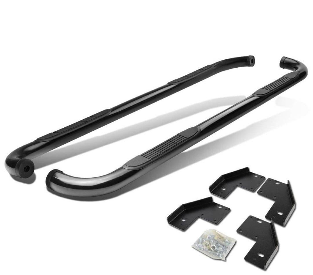 99-16 FORD F-250 / F-550 CREW CAB SIDE STEP NERF BAR RUNNING BOARD TUBES TUBOS BLACK