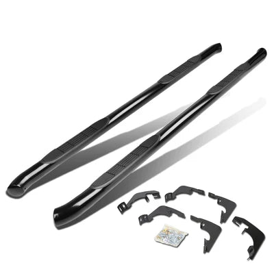 15-ON CHEVY COLORADO GMC CANYON STAINLESS STEEL 3" SIDE STEP NERF BAR RUNNING BOARD, BLACK 15-20 CHEVY COLORADO CREW CAB 15-20 GMC CANYON CREW CAB