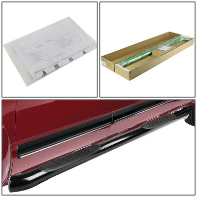 15-ON CHEVY COLORADO GMC CANYON STAINLESS STEEL 3" SIDE STEP NERF BAR RUNNING BOARD, BLACK 15-20 CHEVY COLORADO CREW CAB 15-20 GMC CANYON CREW CAB