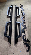 07-18 CHEVY SILVERADO/ SIERRA EXTENDED CAB 4.5" POWDERCOATED RUNNING BOARD SIDE STEP NERF BAR FIT , MATTE BLACK