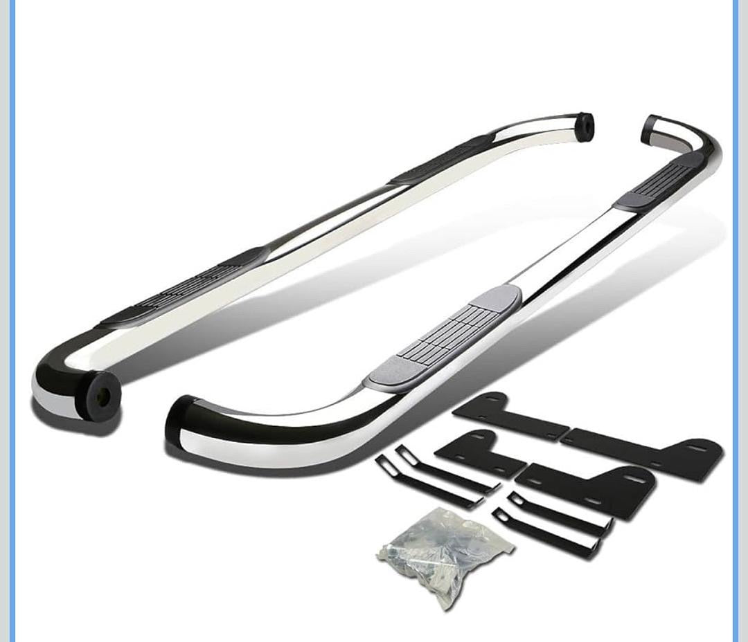 02-08 DODGE RAM 1500 STAINLESS STEEL 3" SIDE STEP NERF BAR RUNNING BOARD,CHROME QUAD CAB
