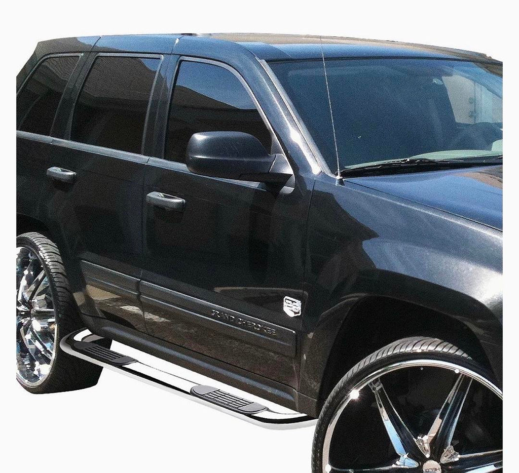 05-10 JEEP GRAND CHEROKEE 06-10 JEEP COMMANDER STAINLESS STEEL 3’ SIDE STEP NERF BAR RUNNING BOARD