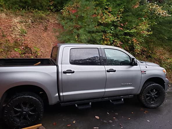 #39 07-20 TOYOTA TUNDRA CREW CAB MAX BLACK SIDE STEPS
