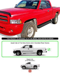 94-01 DODGE RAM QUAD CAB EXTENDED CAB 1500 AND HD MODELS BLACK 6” W LIP