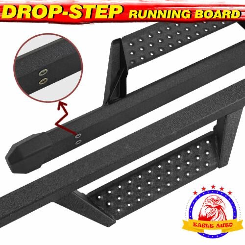 07-18 CHEVY SILVERADO EXTENDED CAB BLACK RUNNING BOARD