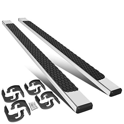 04-14 FORD F-150 SUPER CREW CAB CHROME /BLACK 5 INCHES FLAT NERF STEP BAR RUNNING BOARDS