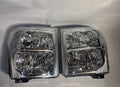 Actual refurbished headlight pair, front view