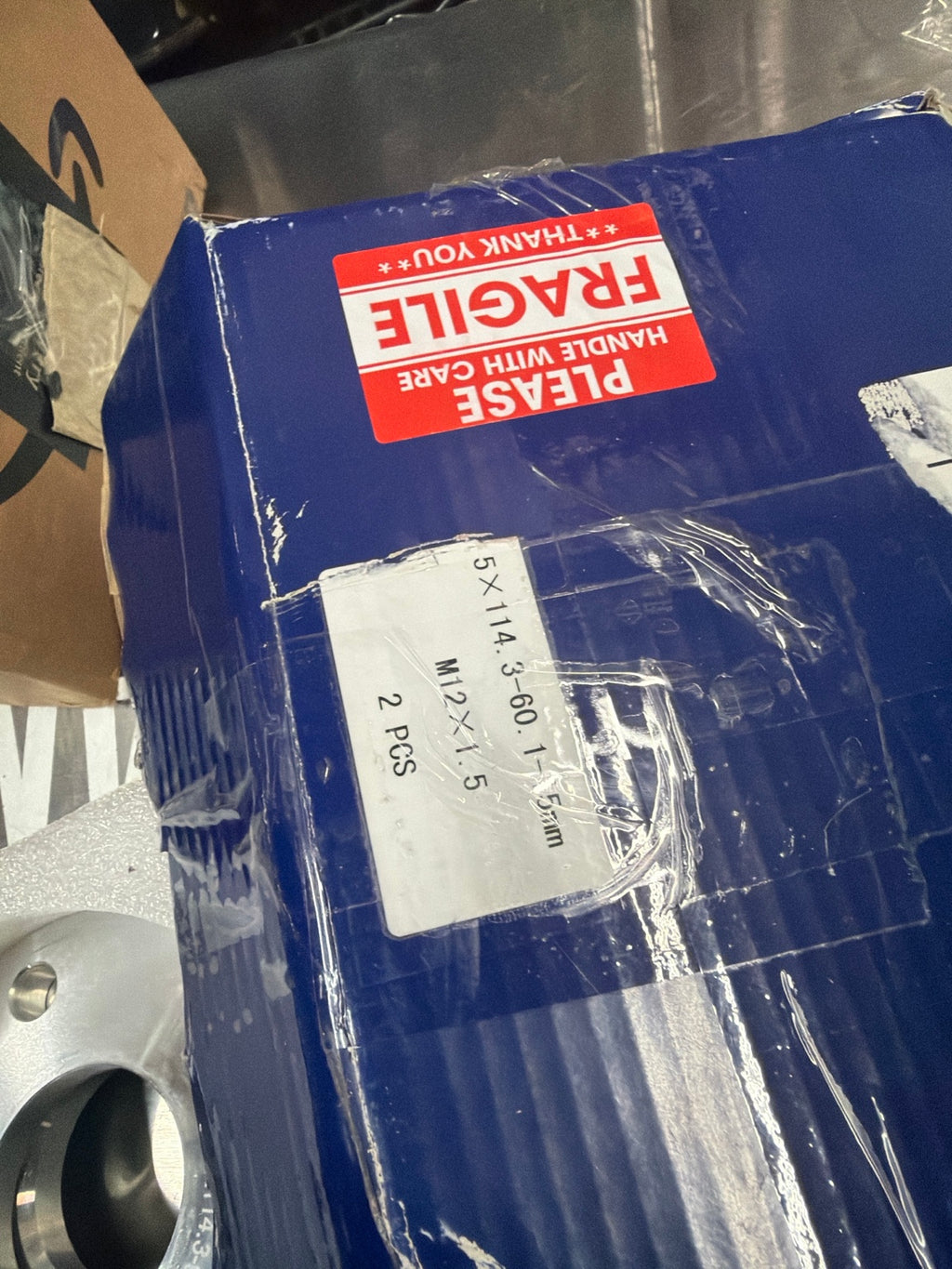 Actual box specification 5x114.3 60.1 15mm M12x1.5 2 pcs