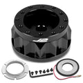 J2-HUB-M1-BK black steering wheel hub adapter - kit contents