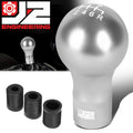 J2 Engineering J2-SK-007-SL silver shift knob and three adapters